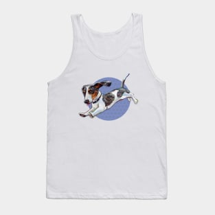 Super Cute Dachshund Pattern Tank Top